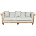 Provence Heritage Sofa – Mango-Holz Sofa mit Polsterung | 225×87×79 cm | Landhaus & Provence Design