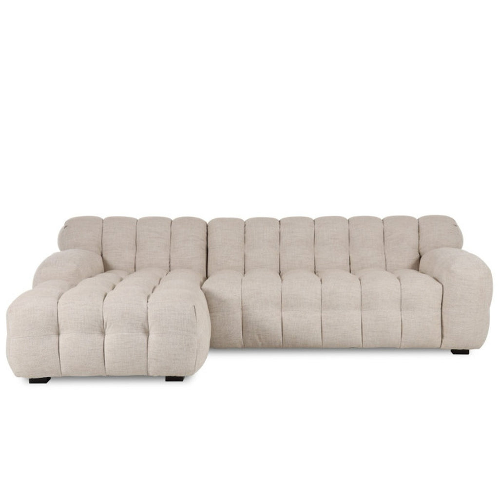 Cloud Lounge Sofa in Beige – Modernes L-Form Sofa 272×168×76 cm | Marbella Cloud Lounge